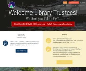 Librarytrustees.ab.ca(A place to gather knowledge) Screenshot