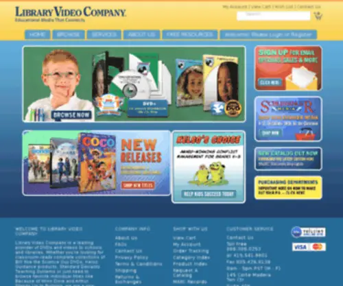 Libraryvideocompany.com(Library Video Company) Screenshot