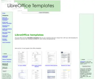 Libreofficetemplates.net(LibreOffice Templates) Screenshot
