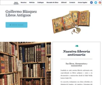 Libreriablazquez.es(Libreria Guillermo Blázquez) Screenshot