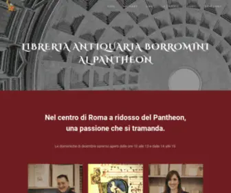 Libreriaborromini.com(Libreria Antiquaria Borromini al Pantheon) Screenshot