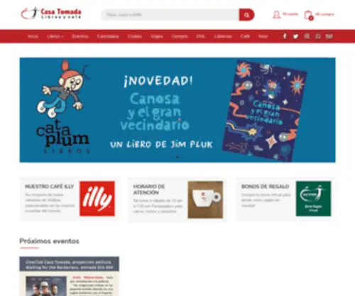 Libreriacasatomada.com(Casa) Screenshot