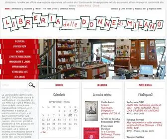 Libreriadelledonne.it(Libreria delle donne di Milano) Screenshot