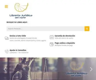 Libreriajuridica.cl(Librería Jurídica del Norte) Screenshot