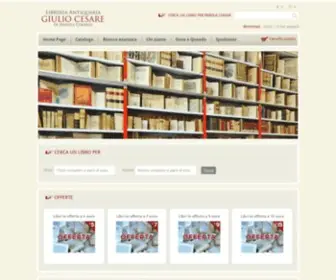 Libreriantiquaria.com(Libreria Antiquaria Giulio Cesare) Screenshot