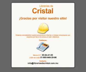 Libreriasdecristal.com.mx(Librerías) Screenshot