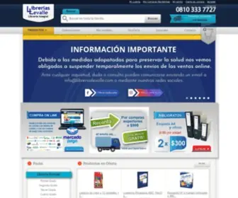 Libreriaslevalle.com(Librerias Levalle) Screenshot