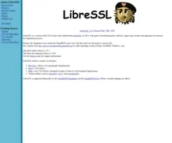 Libressl.org(LibreSSL) Screenshot