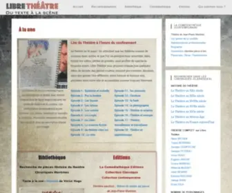 Libretheatre.fr(Libre Théâtre) Screenshot