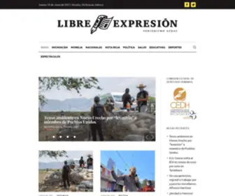 Librexpresion.mx(Noticias de Michoacán) Screenshot