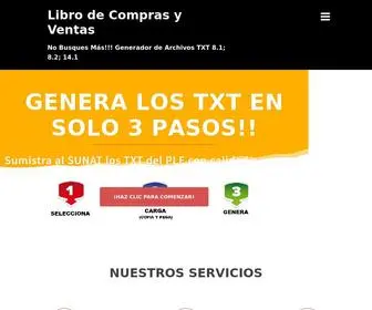 Librodecomprasyventas.com(Generador txt de Libros Electronicos PLE SUNAT) Screenshot