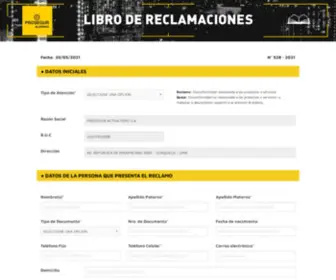 Librodereclamacionesprosegur.com.pe(Libro de reclamaciones) Screenshot