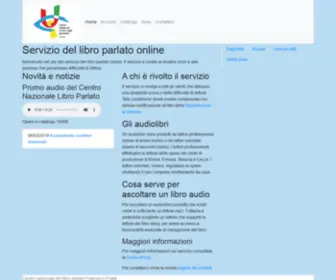 Libroparlatoonline.it(Audiolibri per persone con disabilita' e difficolta' di lettura) Screenshot