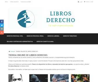 Librosderecho.es(TIENDA ONLINE DE LIBROS DERECHO) Screenshot