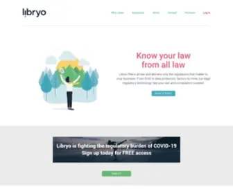 Libryo.com(Libryo provides world class legal regulatory technology for organisations) Screenshot
