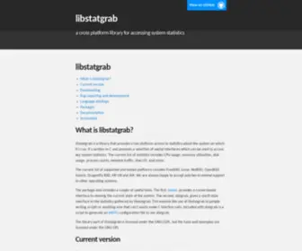 Libstatgrab.org(A cross platform library for accessing system statistics) Screenshot