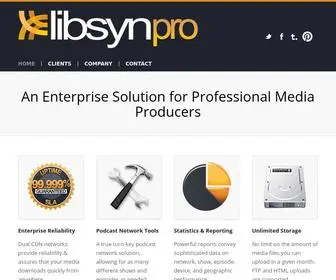 Libsynpro.com(LibsynPRO (Liberated Syndication)) Screenshot