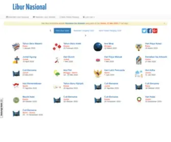 Liburnasional.com(Libur Nasional dan Cuti Bersama Indonesia Tahun 2021) Screenshot