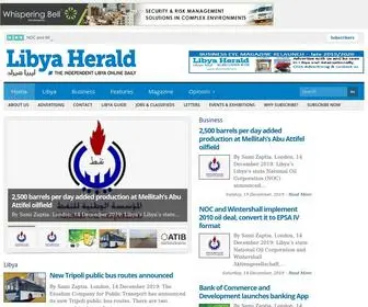 Libyaherald.com(The Independent Libya Online Daily) Screenshot