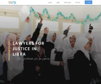 Libyanjustice.org(Lawyers for Justice in Libya Home) Screenshot