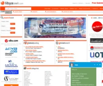 Libyaseek.com(Libya business directory listing) Screenshot