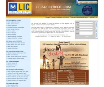 Licagentdelhi.com(LIC Agent Delhi) Screenshot