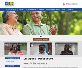 Licagentinbangalore.com(LIC Agent Bangalore) Screenshot