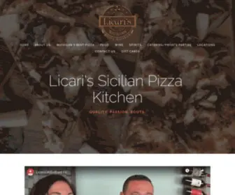 Licarispizzakitchen.com(Licari's Pizza Kitchen) Screenshot