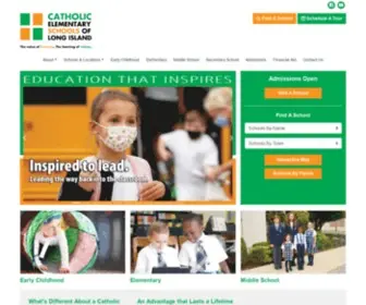 Licatholicelementaryschools.org(Catholic Schools of Long Island) Screenshot