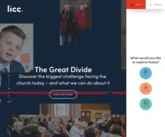 Licc.org.uk(The London Institute for Contemporary Christianity) Screenshot