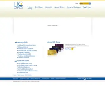 Liccards.co.in(LIC Cards) Screenshot