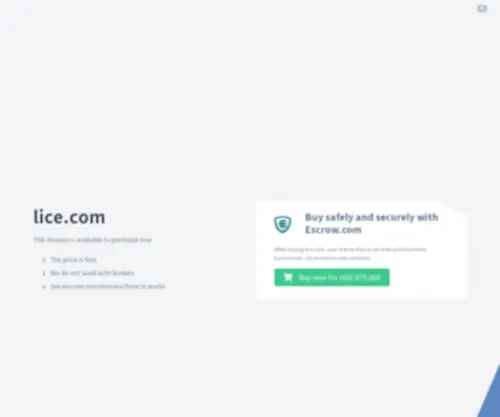 Lice.com(The Leading Louse Site on the Net) Screenshot