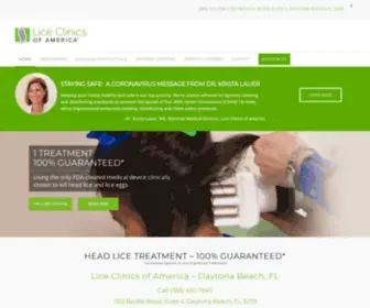 Liceclinicsdaytonabeach.com(Lice Clinics Of America) Screenshot