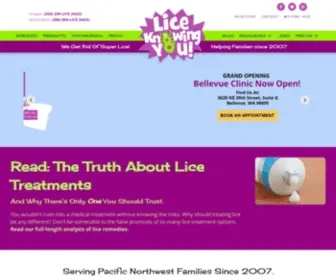 Liceknowingyou.com(Seattle Lice Removal & Treatment Clinic) Screenshot