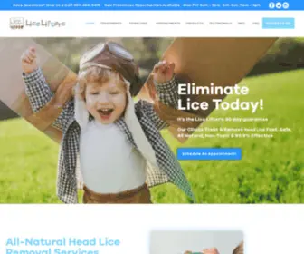 Licelifters.com(Best Professional Head Lice Treatment Salons) Screenshot