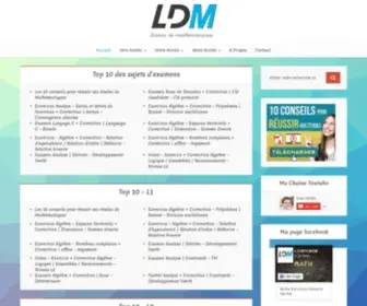 Licencedemathematiques.com(Algèbre) Screenshot