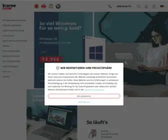 License-Now.de(Sparsam Software online kaufen) Screenshot