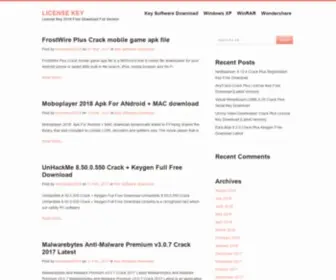 Licensekey2018.com(License Key) Screenshot