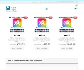 Licenseprime.com(Adobe Creative Cloud) Screenshot