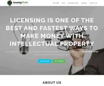 Licensing4Profits.com(The Money Making Power of Licensing) Screenshot