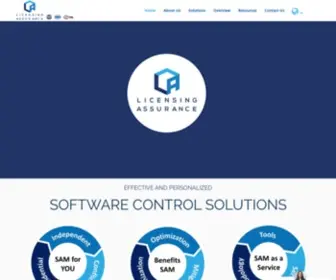 Licensingassurance.com(Software Asset Management) Screenshot