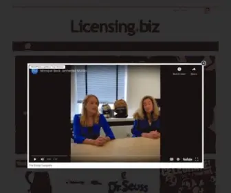 Licensing.biz(Licensing news from the world of kids' and family entertainment) Screenshot