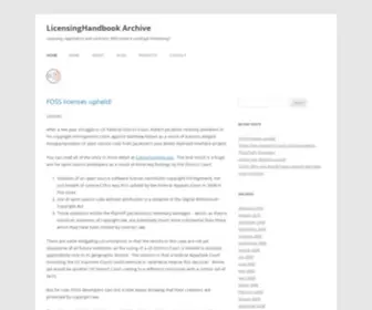 Licensinghandbook.com(LicensingHandbook Archive) Screenshot