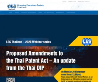 Licensingthailand.com(Licensing Executives Society Thailand (LES Thailand)) Screenshot