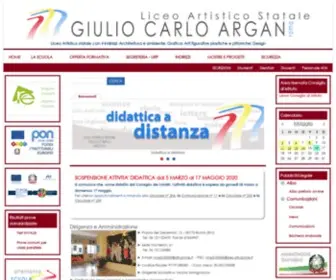 Liceoargan.gov.it(Liceo Artistico Statale G.C) Screenshot