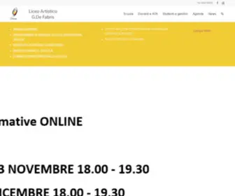 Liceoartisticonove.vi.it(Liceo Artistico G.De Fabris Nove (VI)) Screenshot