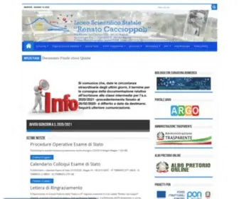 Liceocaccioppoli.edu.it(Liceo Scientifico Statale "Renato Caccioppoli") Screenshot