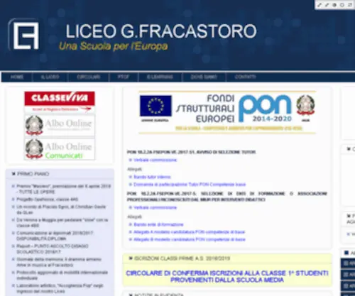 Liceofracastoro.gov.it(Liceofracastoro) Screenshot