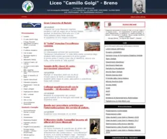 Liceogolgi.it(Liceo "Camillo Golgi") Screenshot