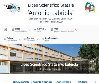 Liceolabriola.it(Liceo Scientifico "A.Labriola") Screenshot
